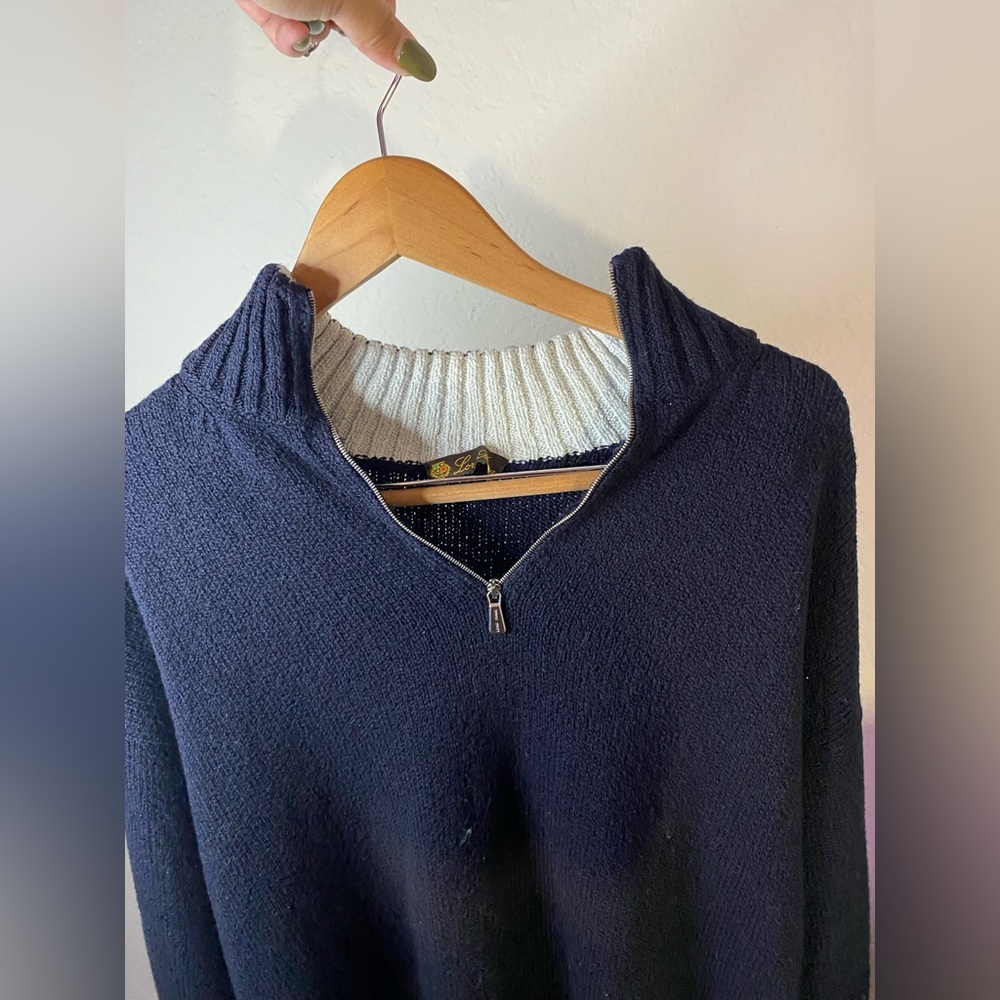LORO PIANA SIZE 58 COTTON SWEATER XXXL